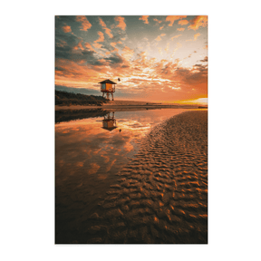 Quadro Decorativo Nascer do Sol na Praia | Samuel Pereira - Meu Rodapé