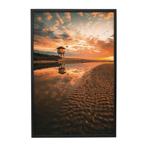 Quadro Decorativo Nascer do Sol na Praia | Samuel Pereira - Meu Rodapé