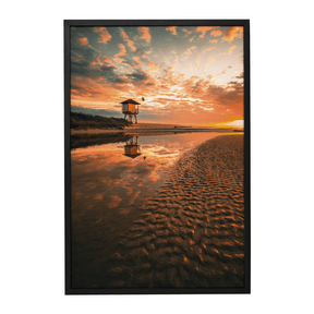 Quadro Decorativo Nascer do Sol na Praia | Samuel Pereira - Meu Rodapé