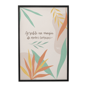 Quadro Decorativo Novos Começos | Nathalia Piovezan - Meu Rodapé
