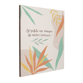 Quadro Decorativo Novos Começos | Nathalia Piovezan - Meu Rodapé