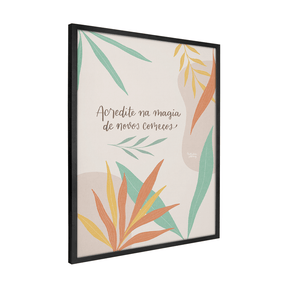 Quadro Decorativo Novos Começos | Nathalia Piovezan - Meu Rodapé