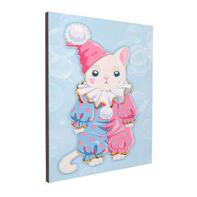 Quadro Decorativo O Pequeno Gato Palhacinho | Caroliitas - Meu Rodapé