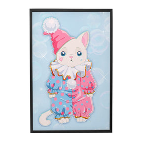 Quadro Decorativo O Pequeno Gato Palhacinho | Caroliitas - Meu Rodapé