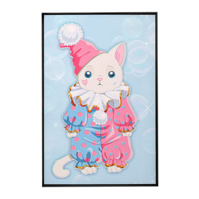 Quadro Decorativo O Pequeno Gato Palhacinho | Caroliitas - Meu Rodapé