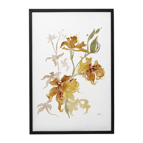 Quadro Decorativo Orquídea Laranja | Thaís Mota - Meu Rodapé