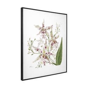 Quadro Decorativo Orquídea Pintada Branca | Thaís Mota - Meu Rodapé