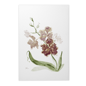 Quadro Decorativo Orquídea Vermelha | Thaís Mota - Meu Rodapé