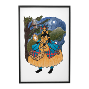 Quadro Decorativo Oxum Iyê Iyê Okê | Léo Ferraz - Meu Rodapé