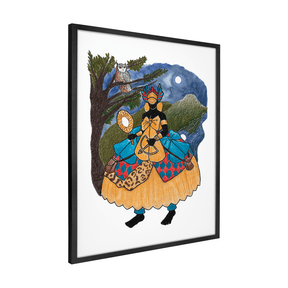 Quadro Decorativo Oxum Iyê Iyê Okê | Léo Ferraz - Meu Rodapé