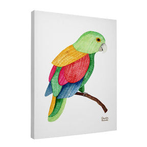 Quadro Decorativo Papagaio Bordado | Camila Pasinato - Meu Rodapé