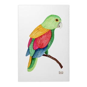 Quadro Decorativo Papagaio Bordado | Camila Pasinato - Meu Rodapé