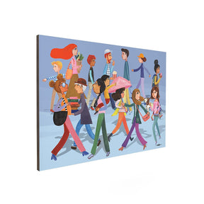 Quadro Decorativo Passantes | Marlowa - Meu Rodapé