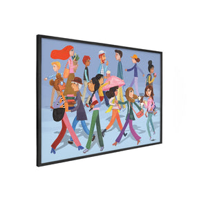 Quadro Decorativo Passantes | Marlowa - Meu Rodapé