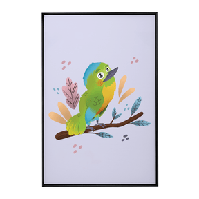Quadro Decorativo Passarinho Sairá Militar | Rafaela Maia - Meu Rodapé