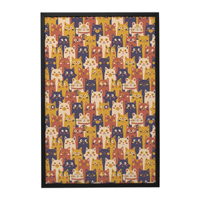 Quadro Decorativo Pattern Cat Maneki - Neko | Tobias Fonseca - Meu Rodapé