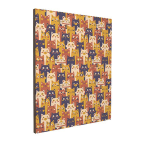 Quadro Decorativo Pattern Cat Maneki - Neko | Tobias Fonseca - Meu Rodapé