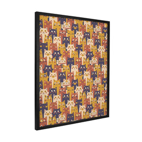 Quadro Decorativo Pattern Cat Maneki - Neko | Tobias Fonseca - Meu Rodapé