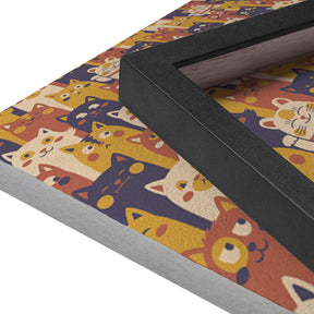 Quadro Decorativo Pattern Cat Maneki - Neko | Tobias Fonseca - Meu Rodapé