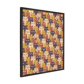 Quadro Decorativo Pattern Cat Maneki - Neko | Tobias Fonseca - Meu Rodapé
