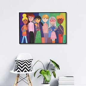Quadro Decorativo People | Marlowa - Meu Rodapé