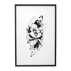 Quadro Decorativo Pétalas de Tinta | Jesse Marton - Meu Rodapé