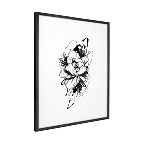 Quadro Decorativo Pétalas de Tinta | Jesse Marton - Meu Rodapé