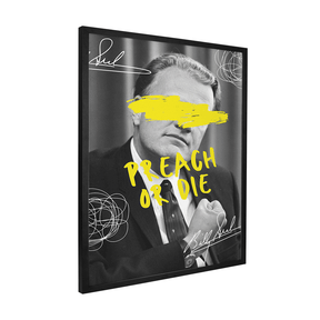 Quadro Decorativo Preach or Die | Bianca Maynara - Meu Rodapé