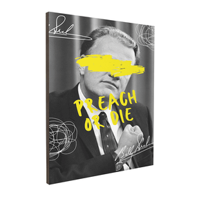 Quadro Decorativo Preach or Die | Bianca Maynara - Meu Rodapé
