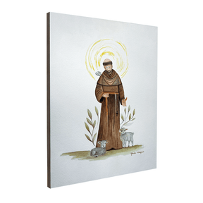 Quadro Decorativo Proteção - São Francisco de Assis | Gabriela Mongruel - Meu Rodapé