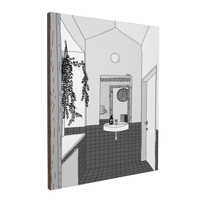 Quadro Decorativo Reflexo | Jungo - Meu Rodapé