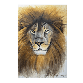 Quadro Decorativo Ruja o Leão | Gabriela Mongruel - Meu Rodapé