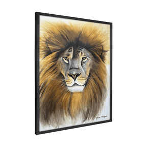 Quadro Decorativo Ruja o Leão | Gabriela Mongruel - Meu Rodapé