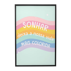 Quadro Decorativo Sonhar | Aline Gomes Gonçalves - Meu Rodapé
