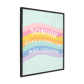 Quadro Decorativo Sonhar | Aline Gomes Gonçalves - Meu Rodapé