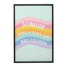 Quadro Decorativo Sonhar | Aline Gomes Gonçalves - Meu Rodapé
