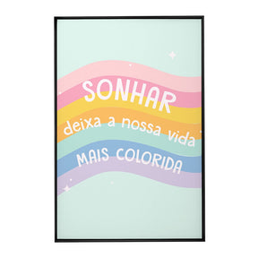 Quadro Decorativo Sonhar | Aline Gomes Gonçalves - Meu Rodapé