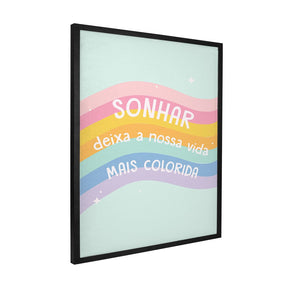 Quadro Decorativo Sonhar | Aline Gomes Gonçalves - Meu Rodapé