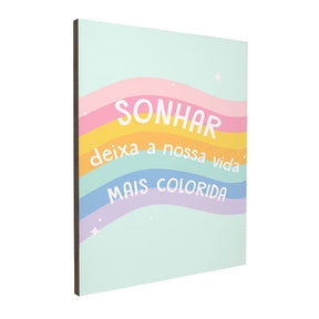Quadro Decorativo Sonhar | Aline Gomes Gonçalves - Meu Rodapé