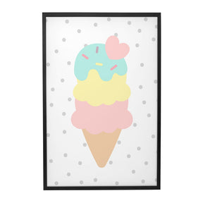 Quadro Decorativo Sorvete | Aline Gomes Gonçalves - Meu Rodapé