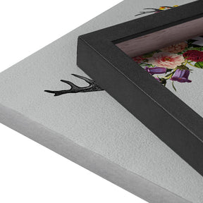 Quadro Decorativo Spring Itself Deer Floral | Tobias Fonseca - Meu Rodapé