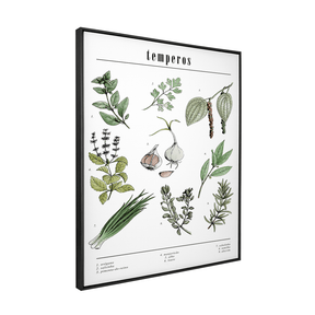 Quadro Decorativo Temperos | Chrystian Perottoni - Meu Rodapé