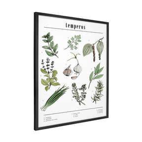 Quadro Decorativo Temperos | Chrystian Perottoni - Meu Rodapé