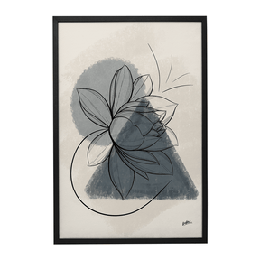Quadro Decorativo Tríade Azul | BiBox - Meu Rodapé
