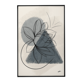 Quadro Decorativo Tríade Azul | BiBox - Meu Rodapé