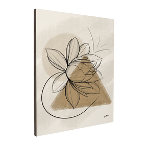 Quadro Decorativo Tríade Bege | BiBox - Meu Rodapé