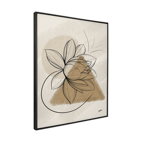 Quadro Decorativo Tríade Bege | BiBox - Meu Rodapé