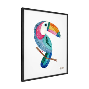 Quadro Decorativo Tucano Bordado | Camila Pasinato - Meu Rodapé