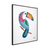 Quadro Decorativo Tucano Bordado | Camila Pasinato - Meu Rodapé