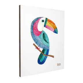 Quadro Decorativo Tucano Bordado | Camila Pasinato - Meu Rodapé